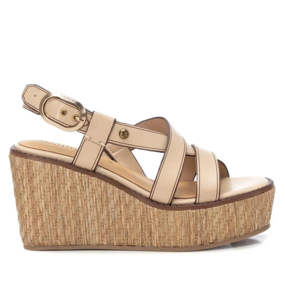 Carmela 16154601 sandale femme marron compensée