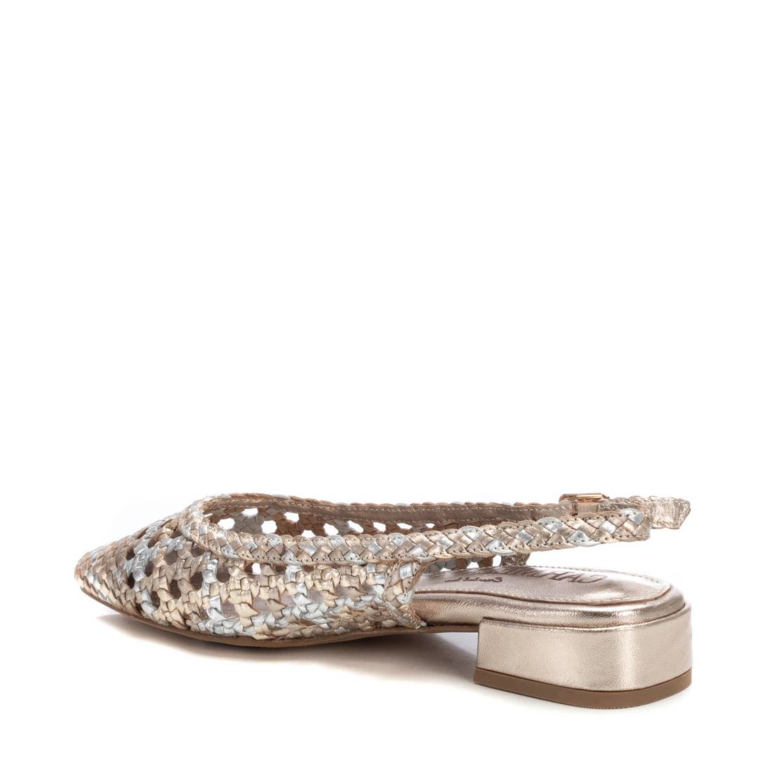 Carmela 16218301 ballerines gris cuir tressé