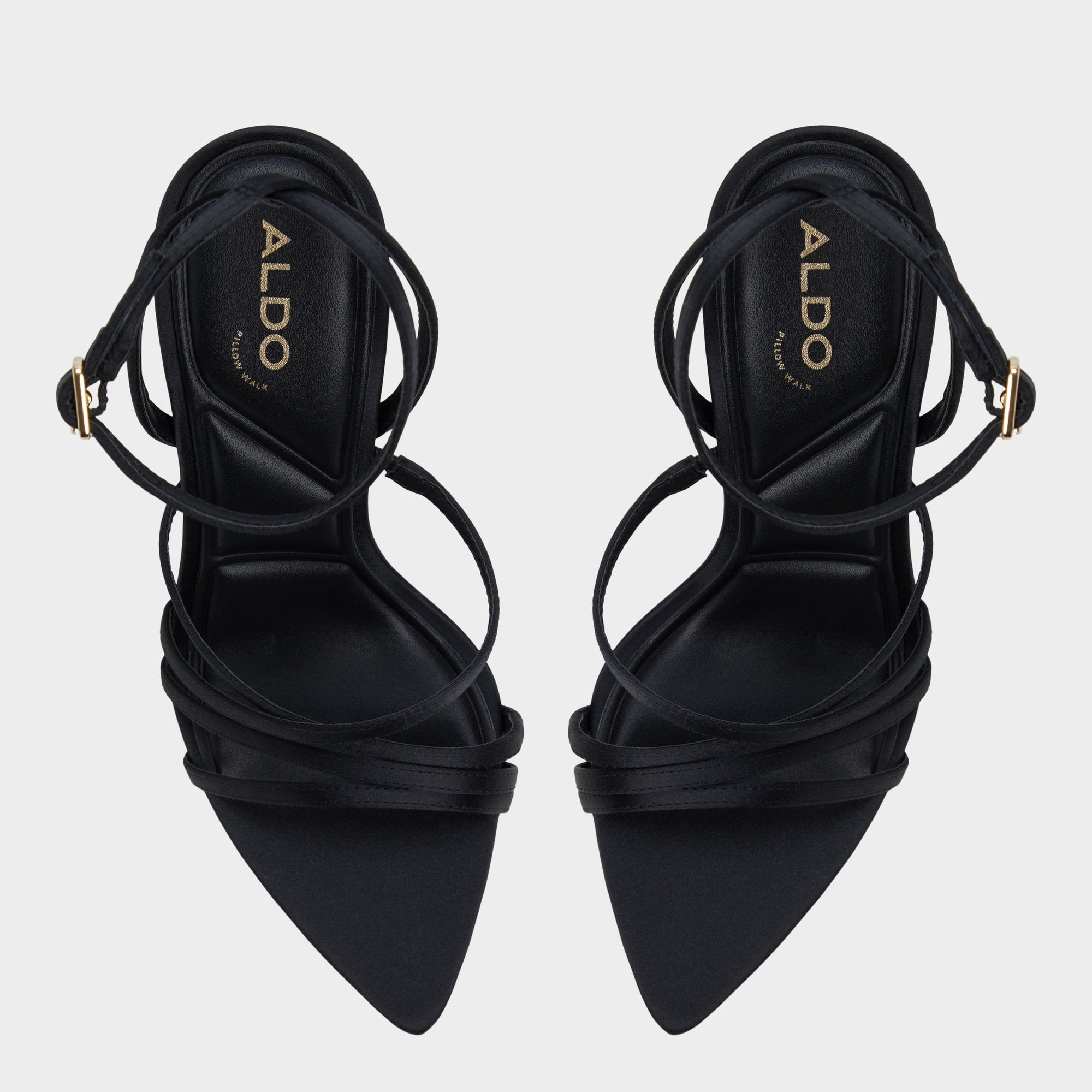 Aldo Solania sandales à talon satin noir