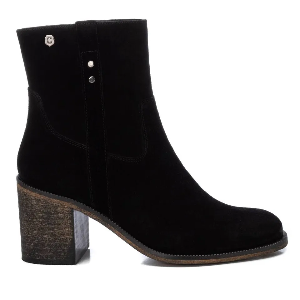 Carmela 16197702 bottines femme cuir noir 7cm