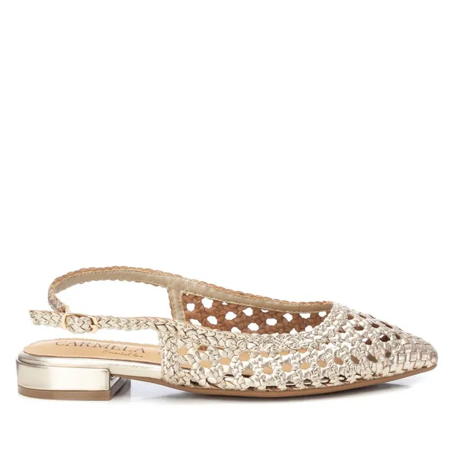 Carmela 16147201 ballerine cuir doré bride