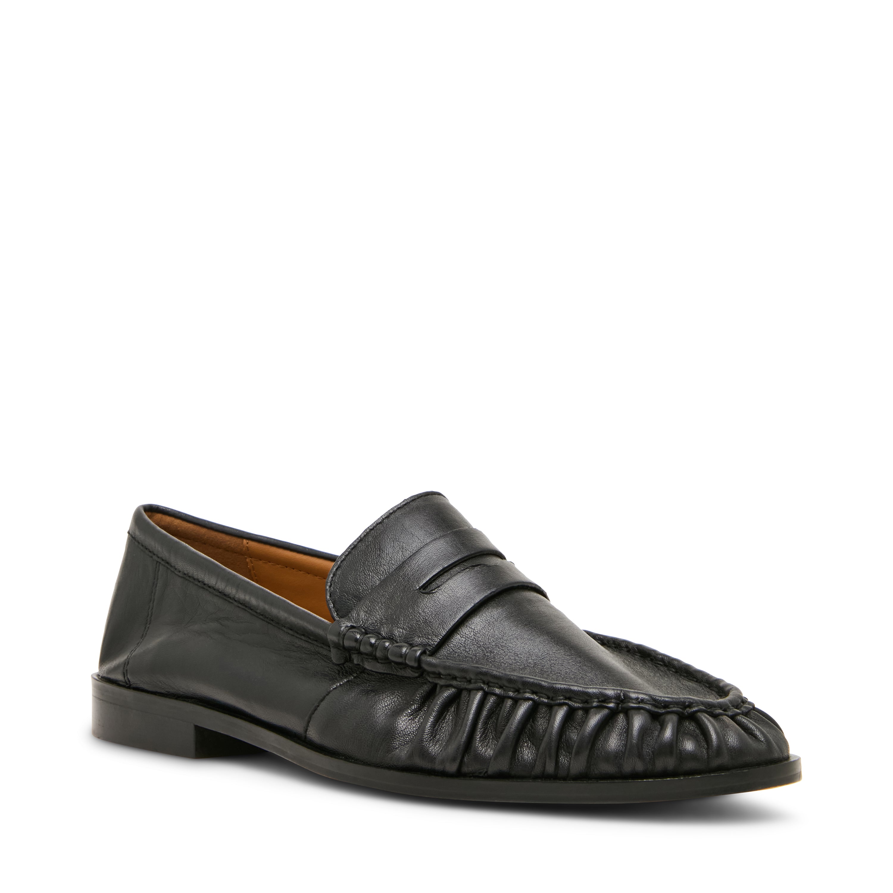 Steve Madden Quincey mocassins cuir noir homme slip-on