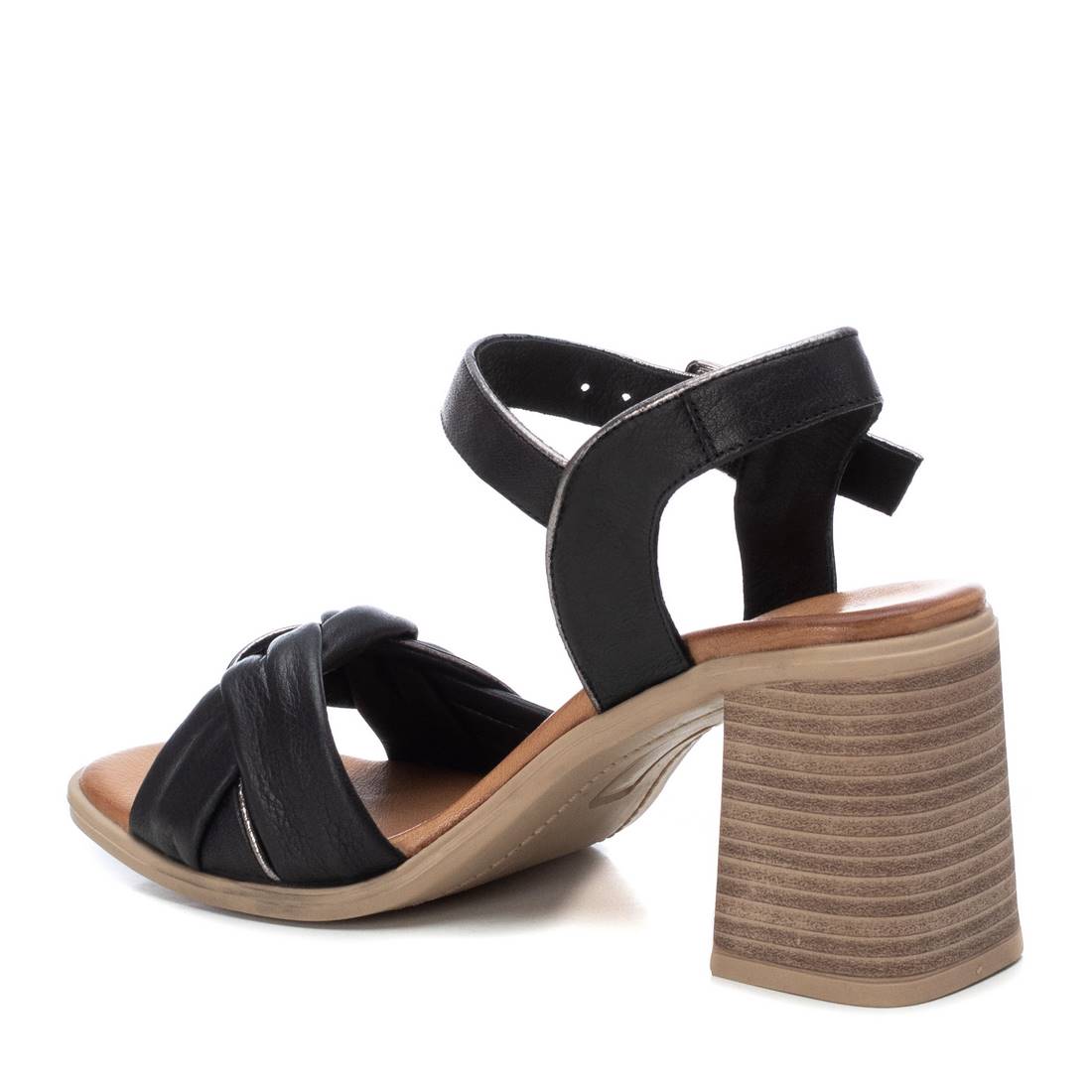 Carmela 16079102 sandale femme cuir noir talon 8 cm