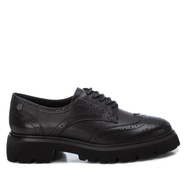 Carmela 16195301 derby cuir noir semelle crantée