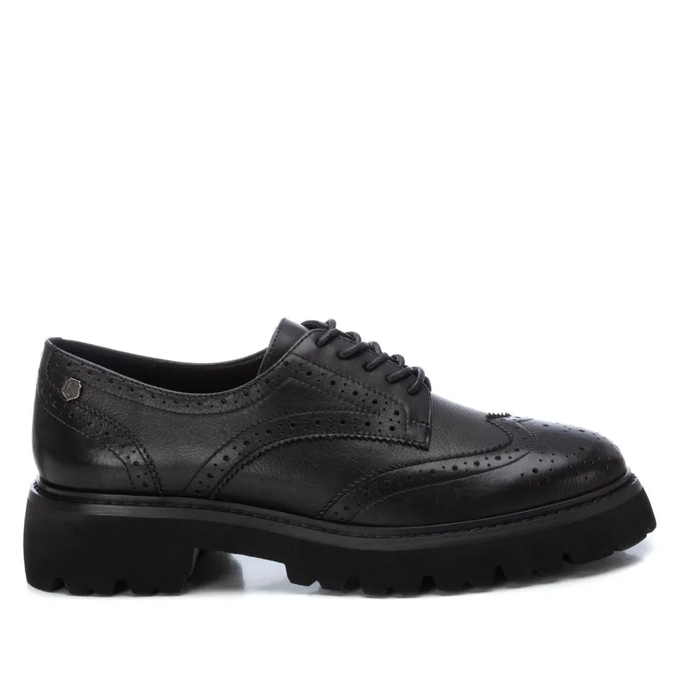 Carmela 16195301 derby cuir noir semelle crantée