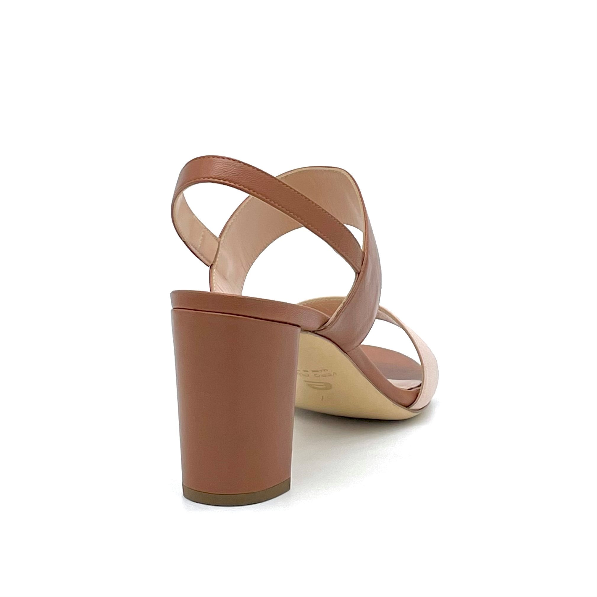 ELATA AESTAS 11138E sandales cuir nude talon 7,5 cm