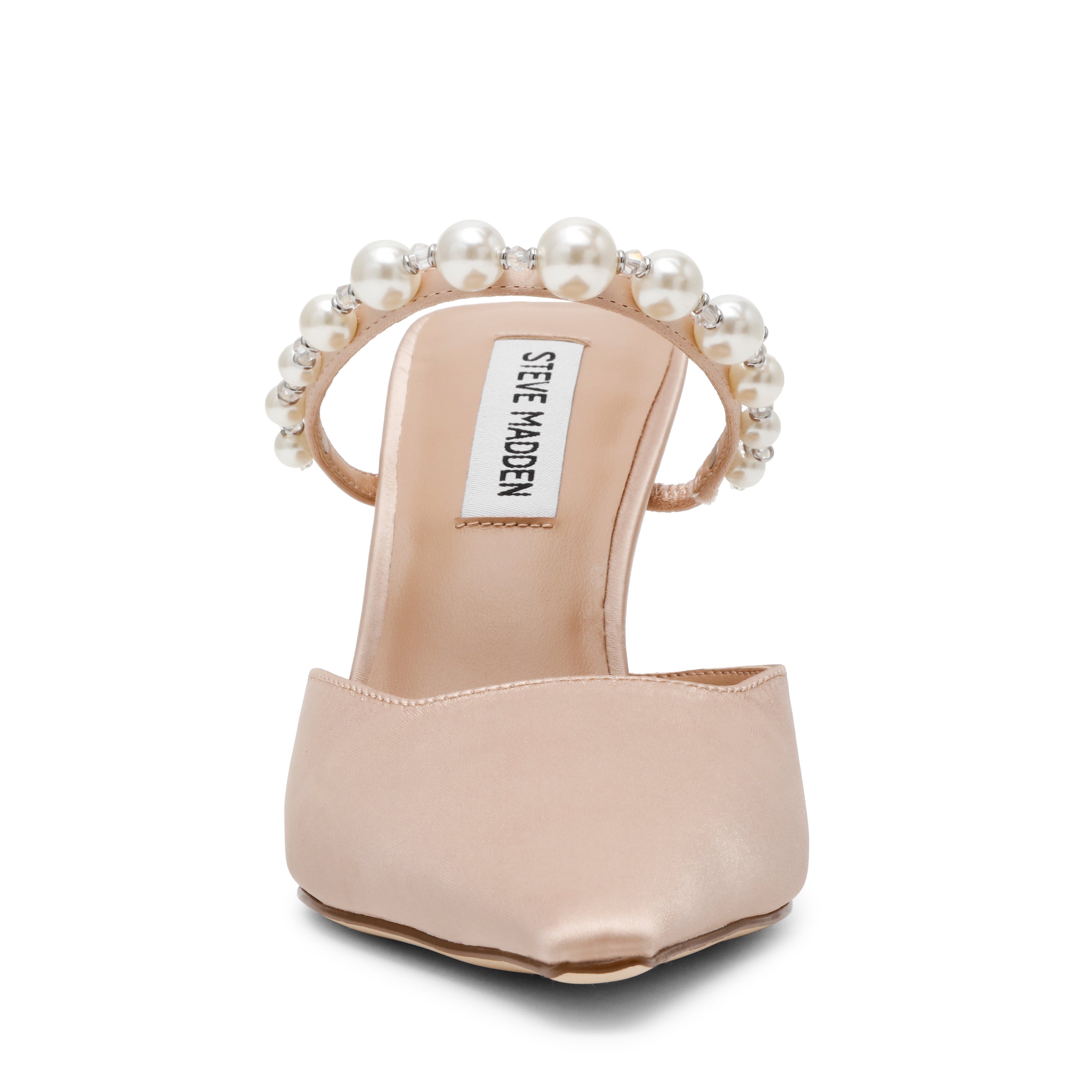 Steve Madden Brecki-P mule satin champagne talon 9 cm