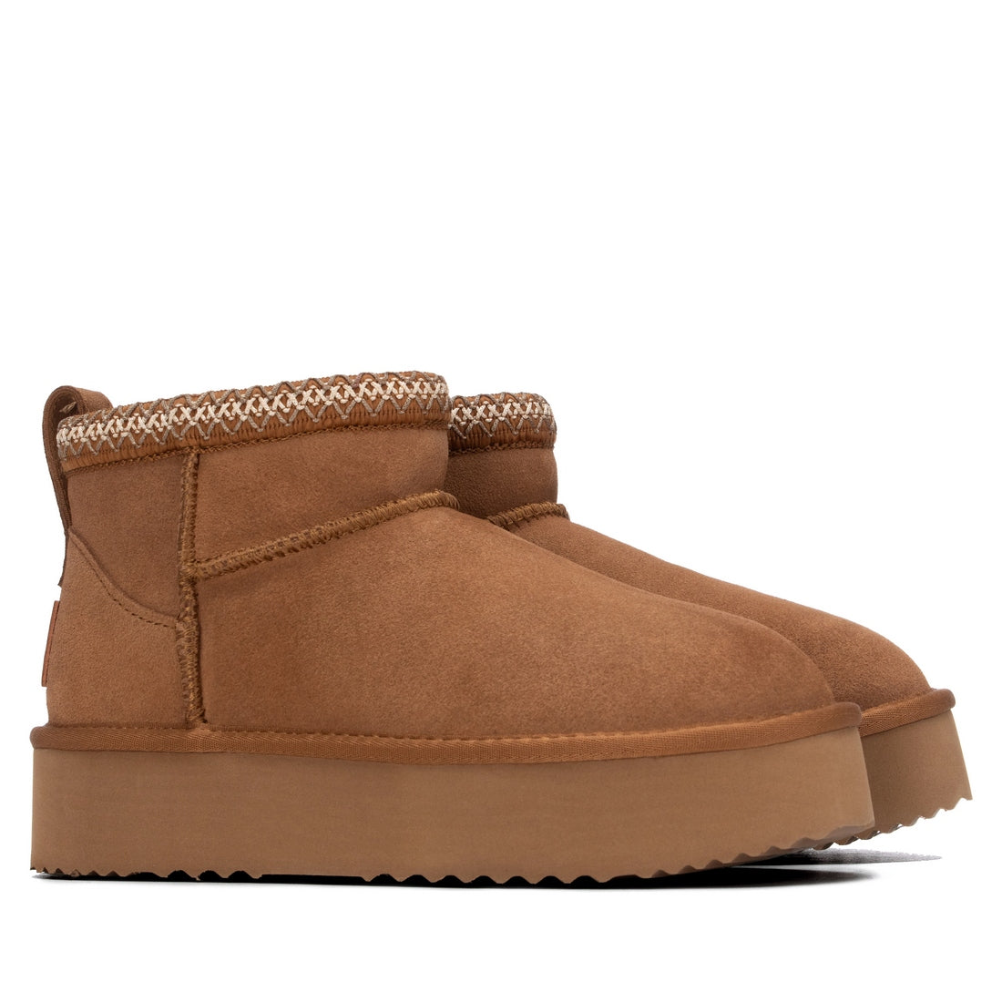 Carmela 16419203 bottine camel cuir véritable brodée
