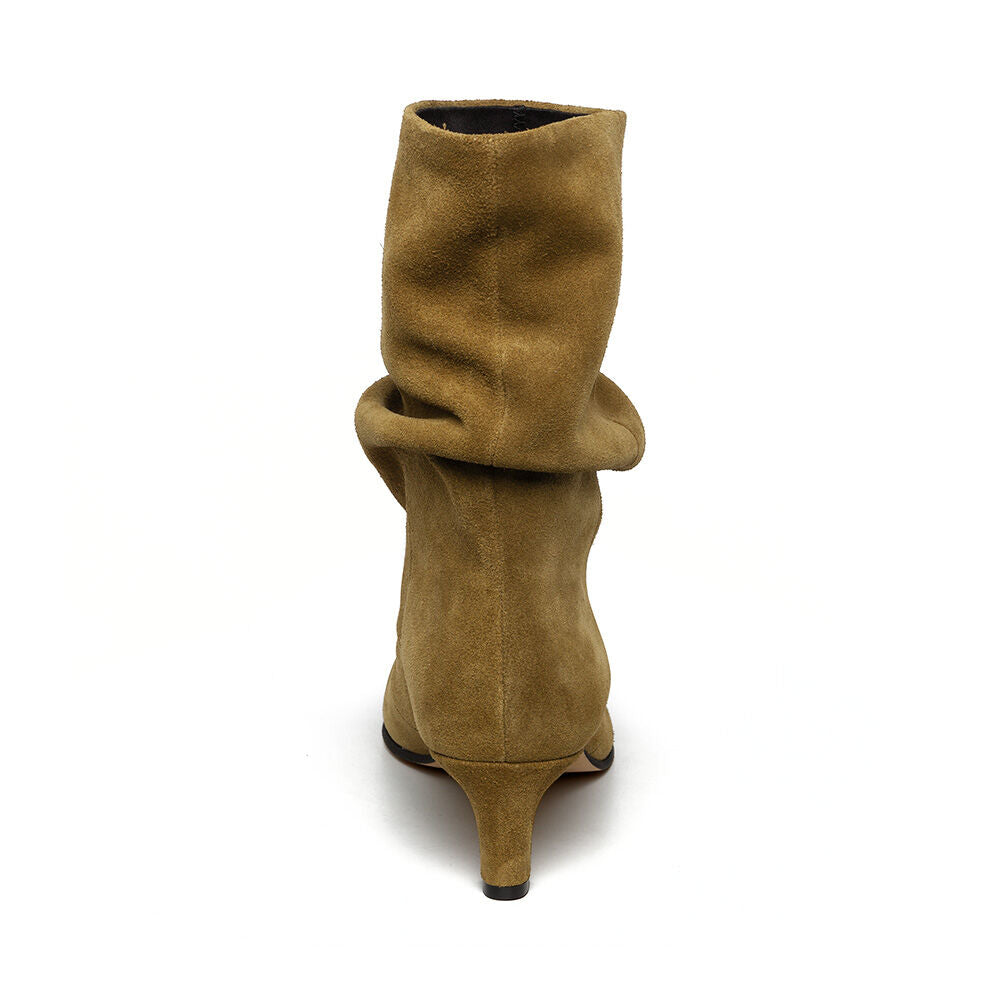 Steve Madden Vexa bottine suède kaki talon 3 cm