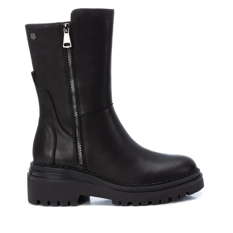 Carmela 16024201 bottine femme noire cuir plat