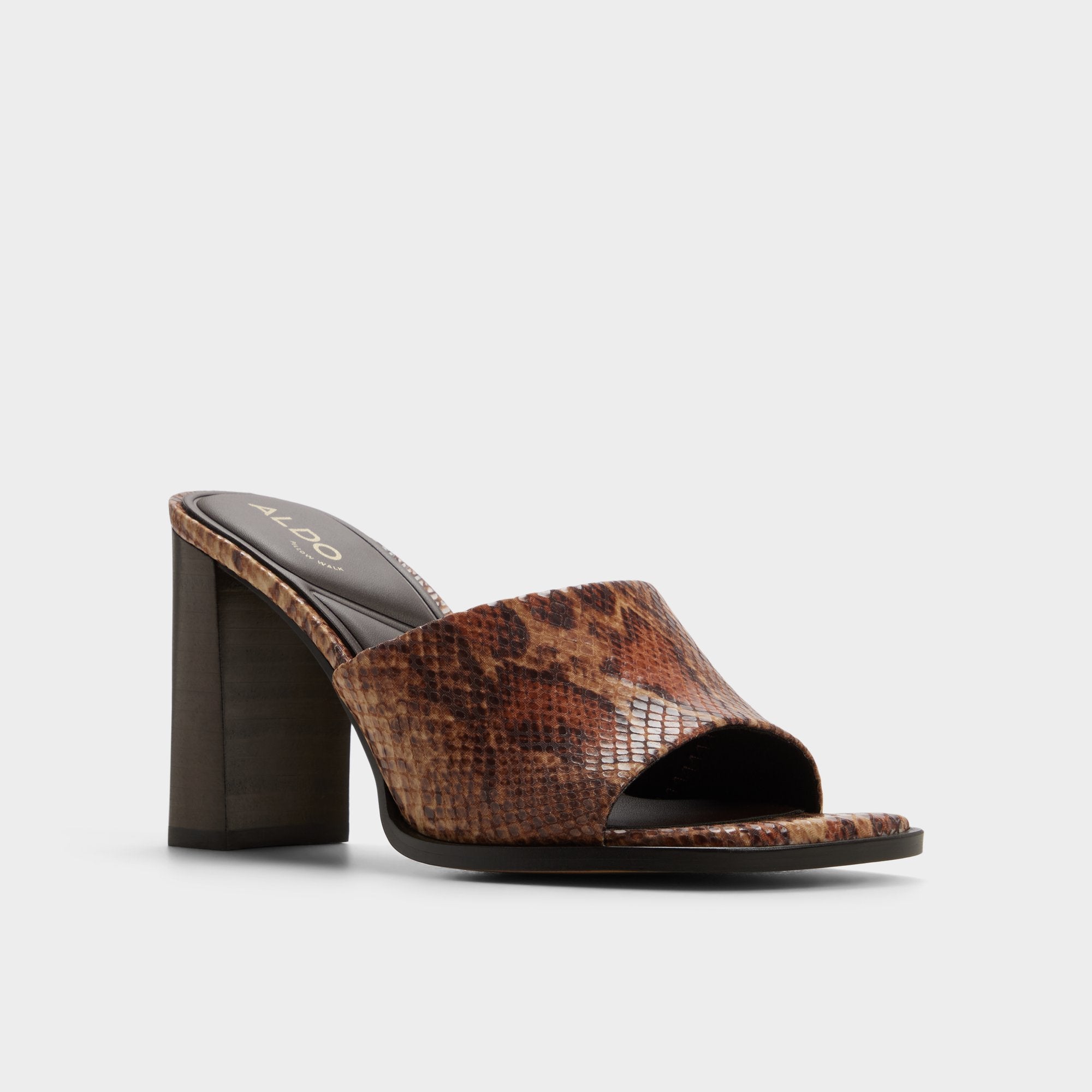 Aldo Re-sophia escarpins talon bloc effet serpent