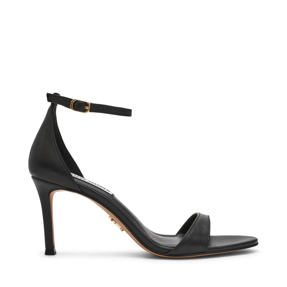 Steve Madden Nevina Sandal sandales cuir noir talon 7 cm