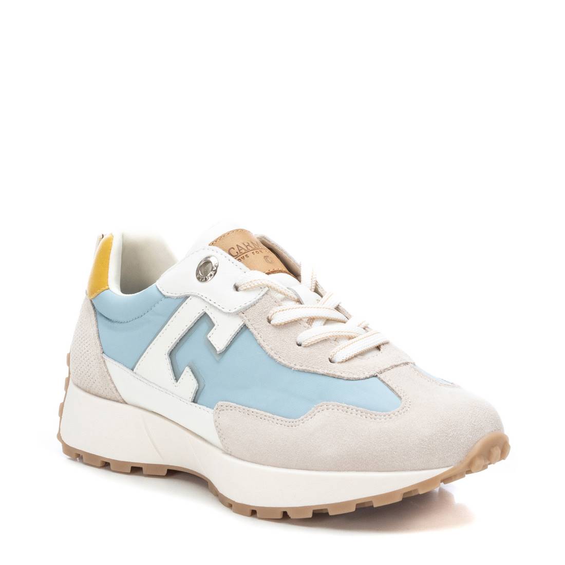 Carmela 16066404 basket bleue pastel cuir