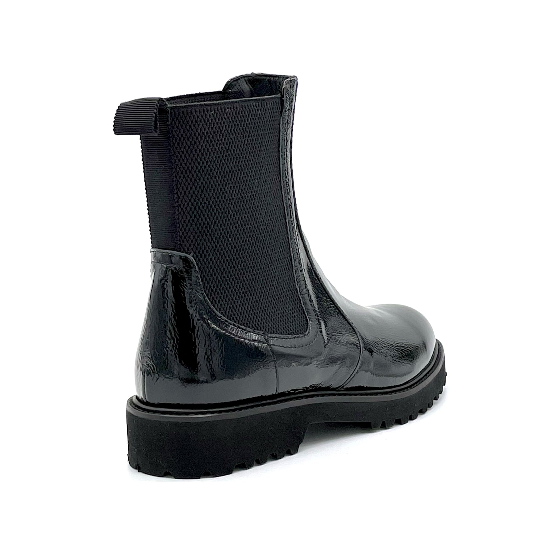 Elata 52550 boots noir vernis talon 3,5 cm