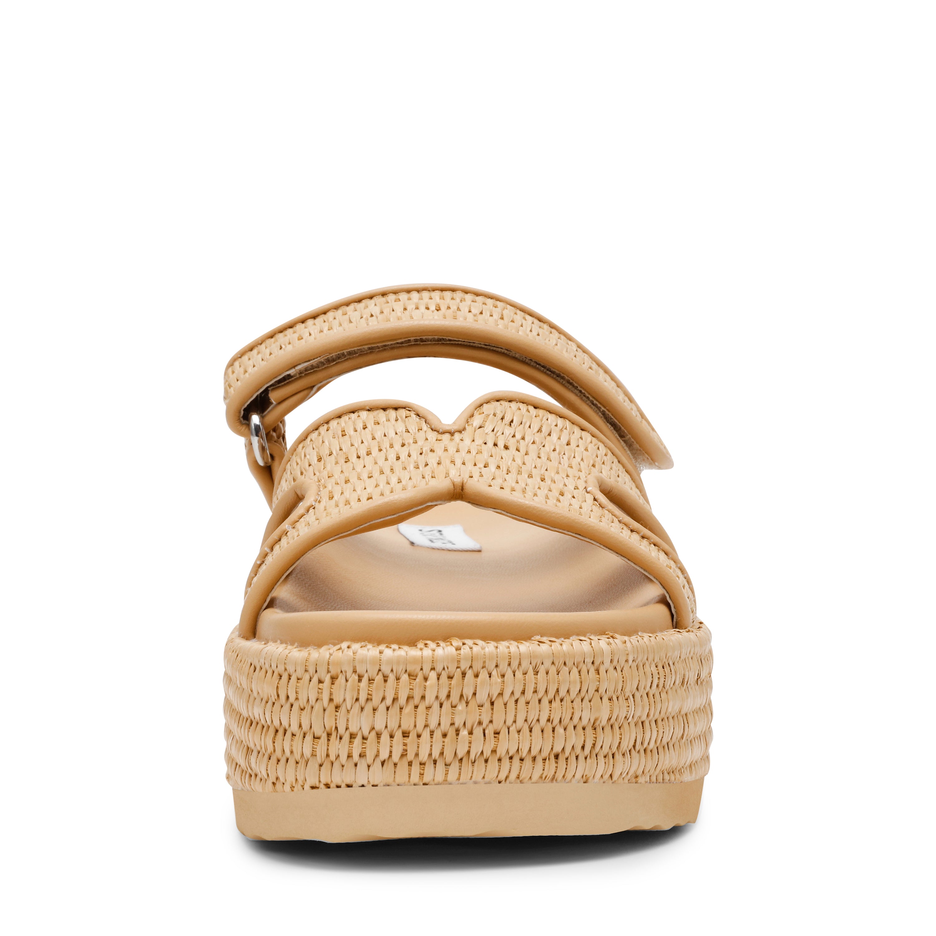 Steve Madden Bigmissile sandale plate raffia naturel
