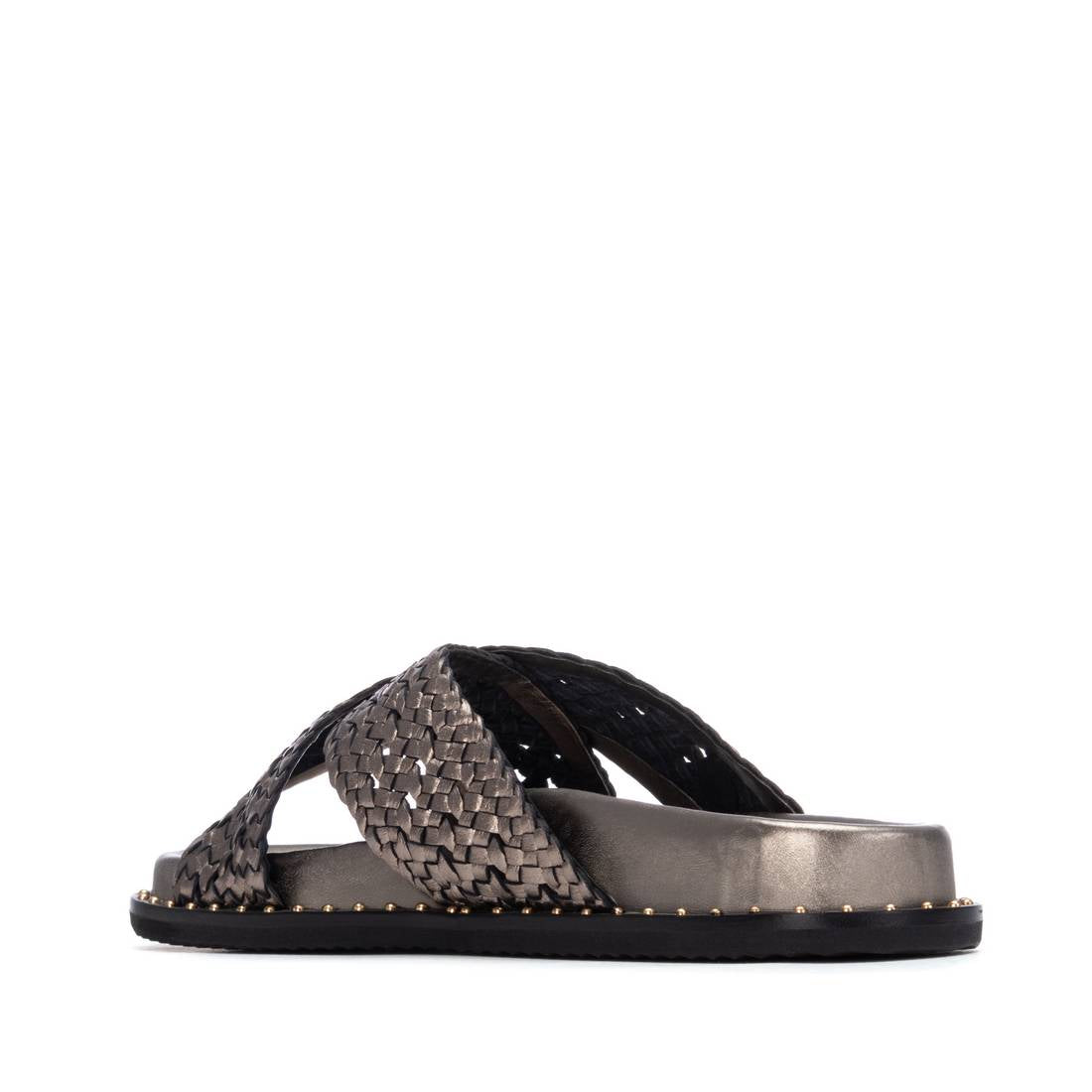 Carmela 16305302 sandale plate cuir gris