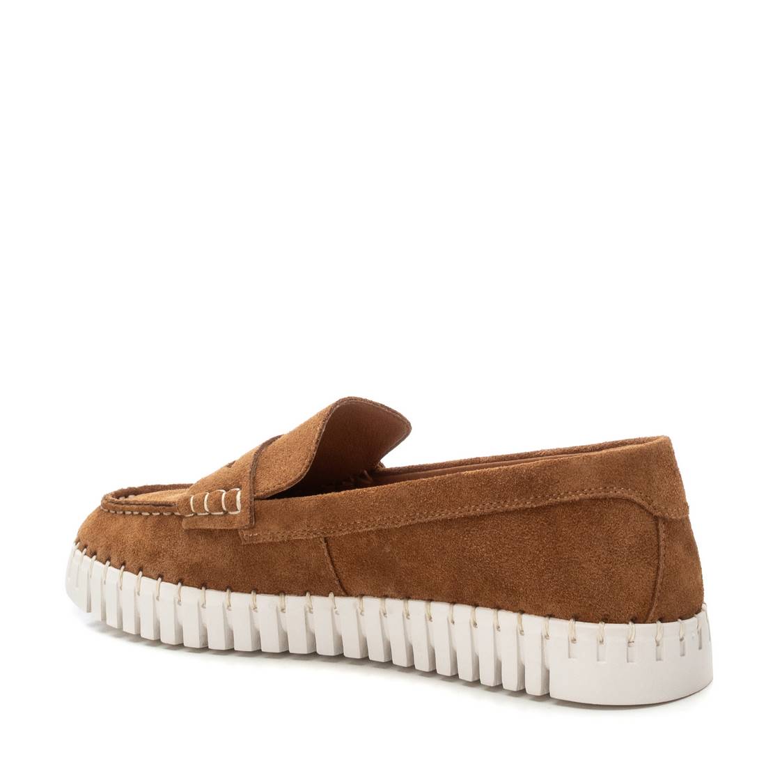Carmela 16232401 mocassins femme camel cuir suède