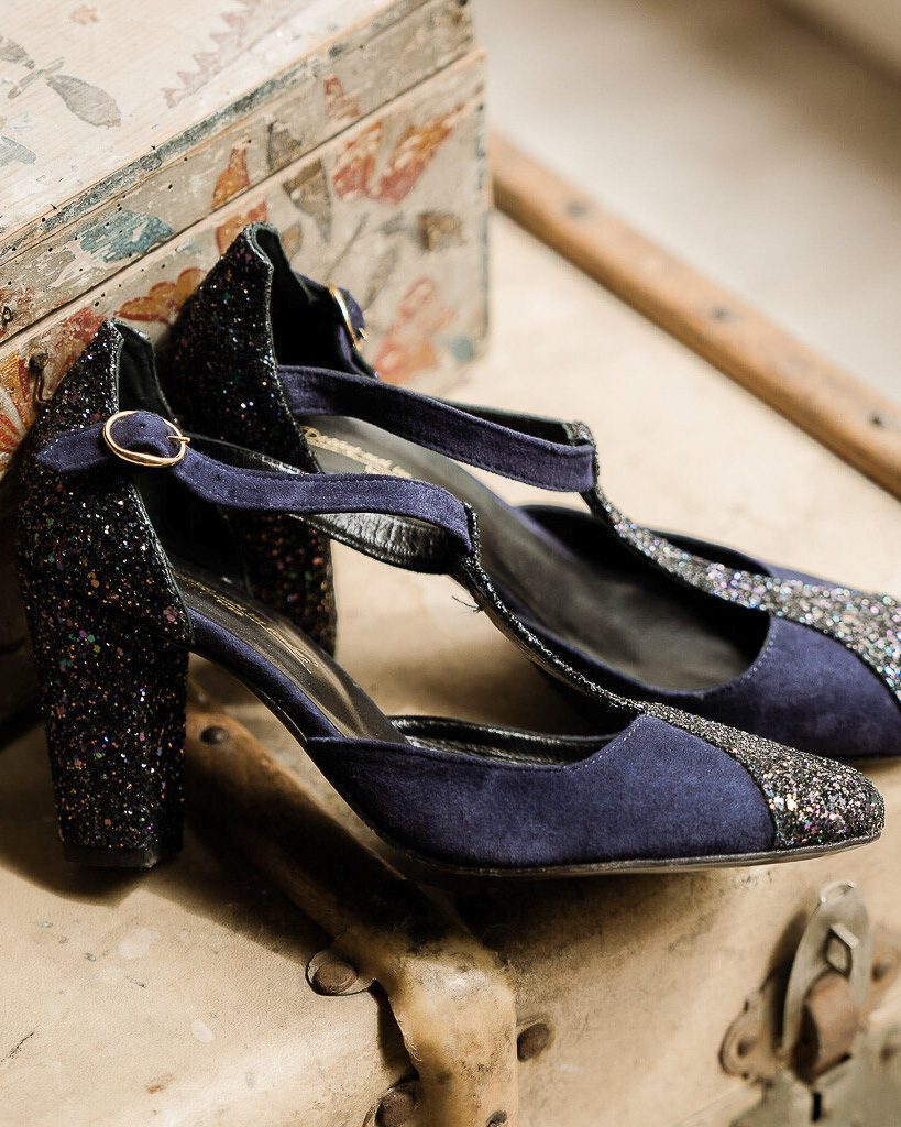 Dessine Moi Un Soulier Salomé marine glitter starlight salomé 41