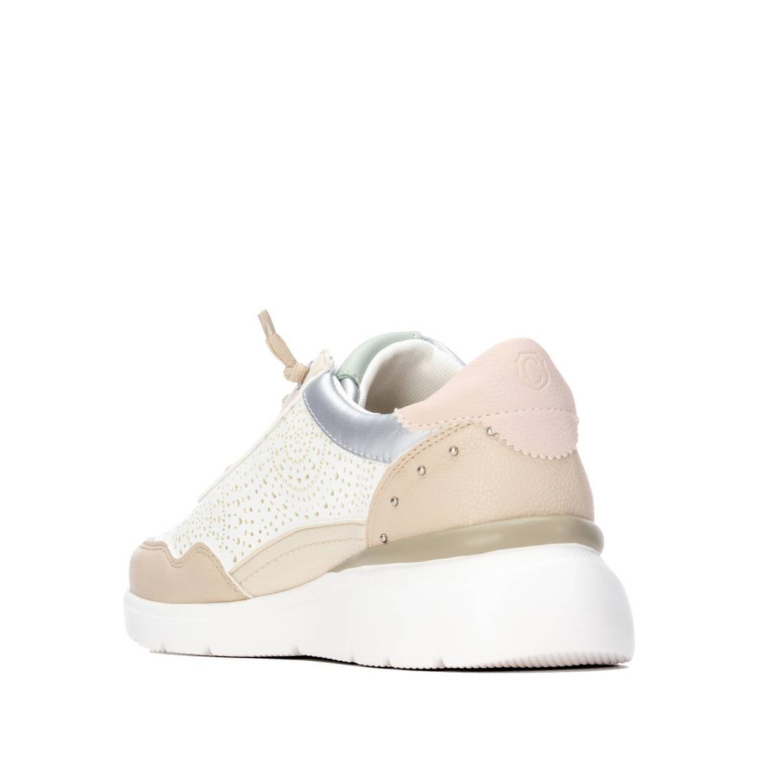 Carmela 16309606 sneakers cuir compensées beige