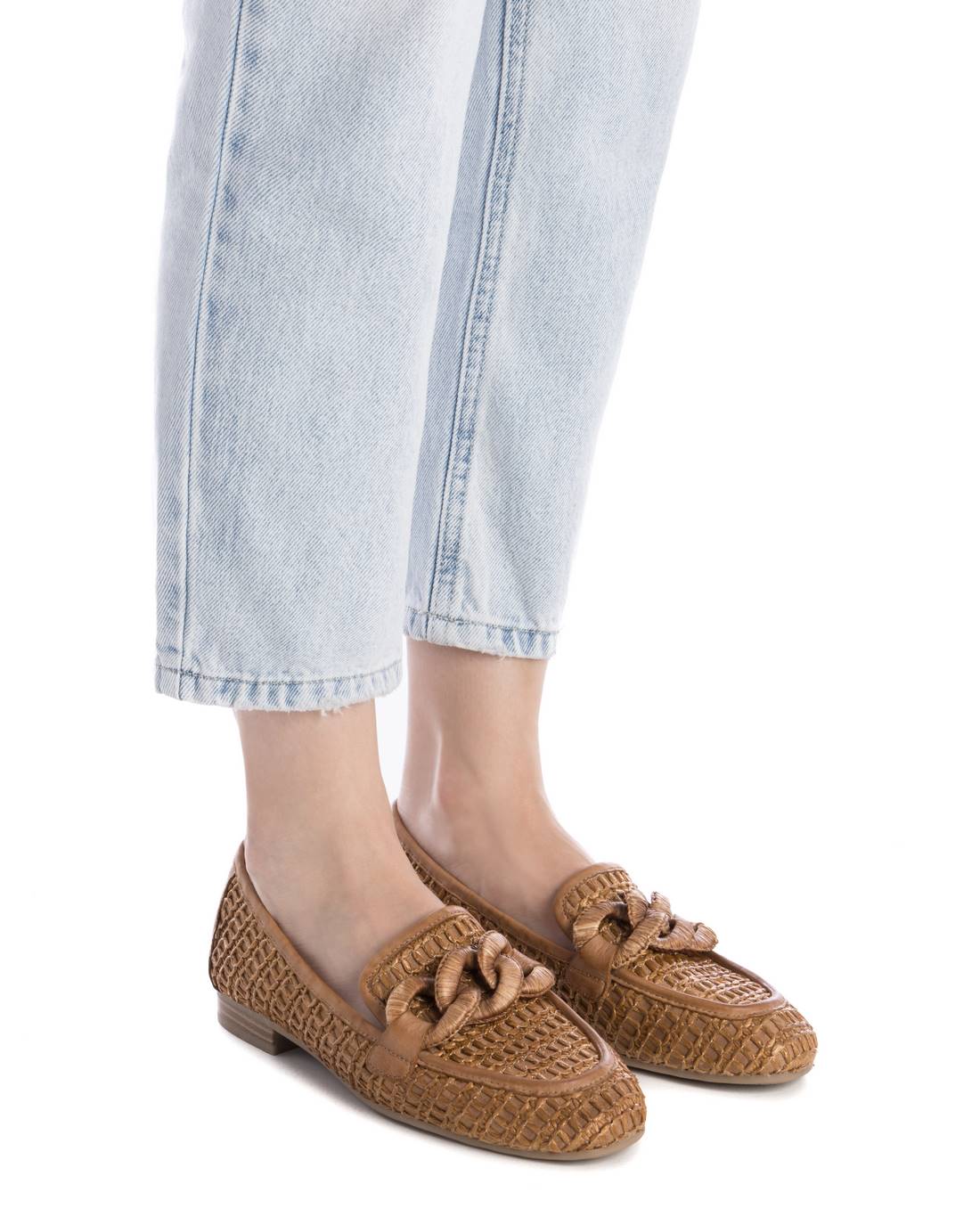 Carmela 16231602 mocassin camel ajouré plat