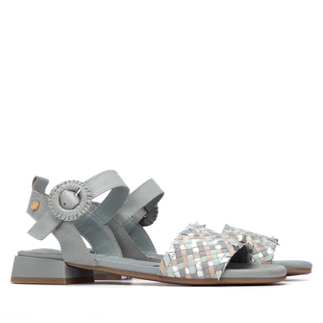 Carmela 16315303 Sandales Femme Bleu Jean Tressé