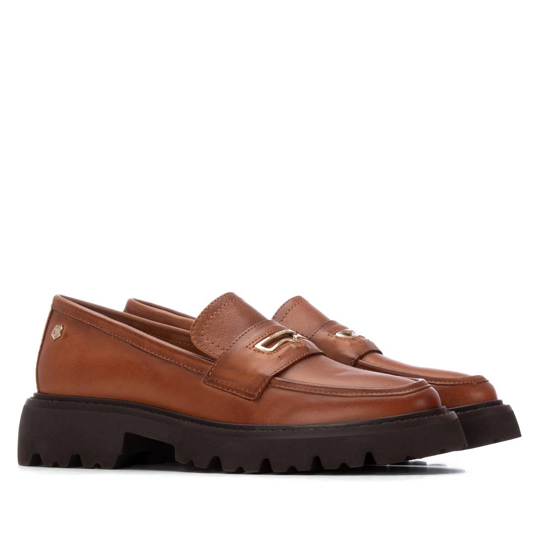 Carmela 162545 16254504 mocassins femme marron talon moyen