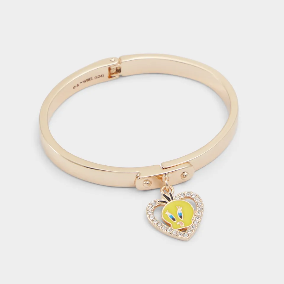 ALDO Tweetybracelet bracelet doré S/M à coeur strass