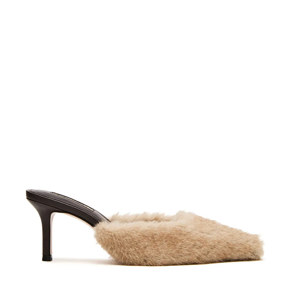 Steve Madden Alexi-F mule beige clair talon 4 cm