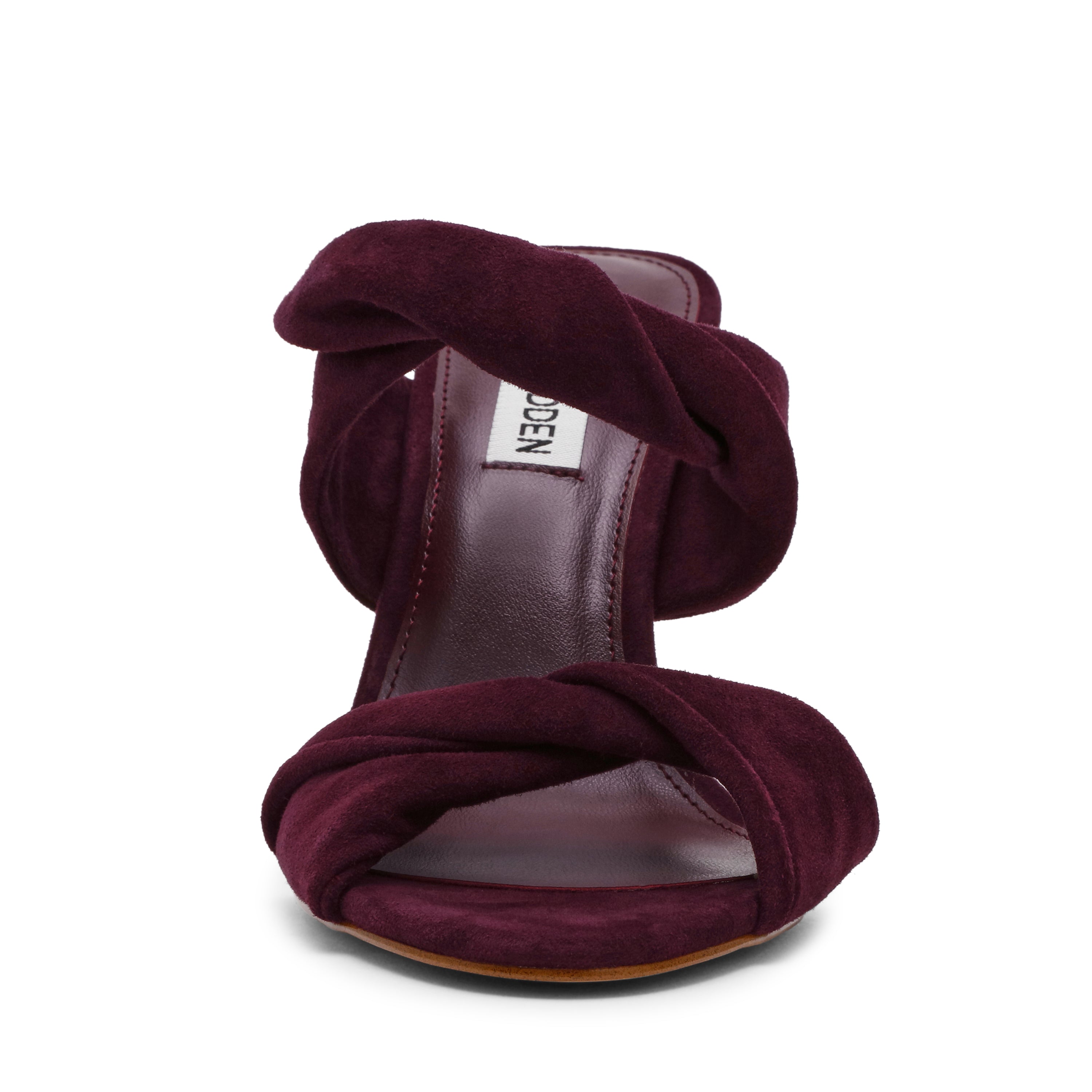 Steve Madden Trophy sandale compensee bordeaux 10 cm