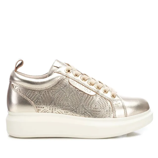 Carmela 16143801 basket dorée cuir métallisé