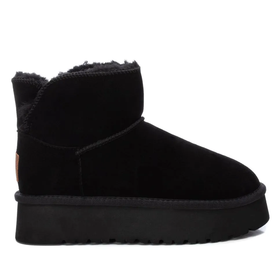 Carmela 16200402 boots femme noir fourrée plate