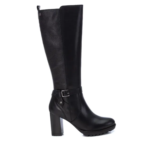 Carmela 16005501 bottes cuir noir talon 9 cm
