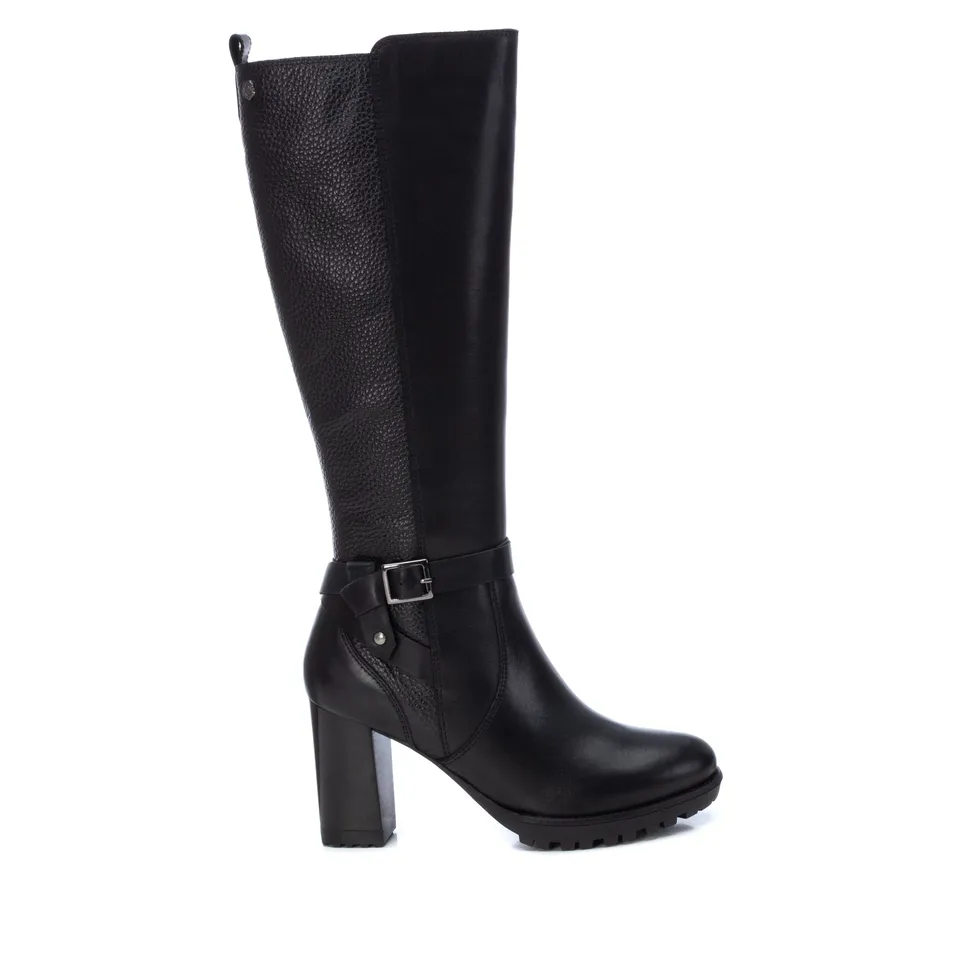 Carmela 16005501 bottes cuir noir talon 9 cm