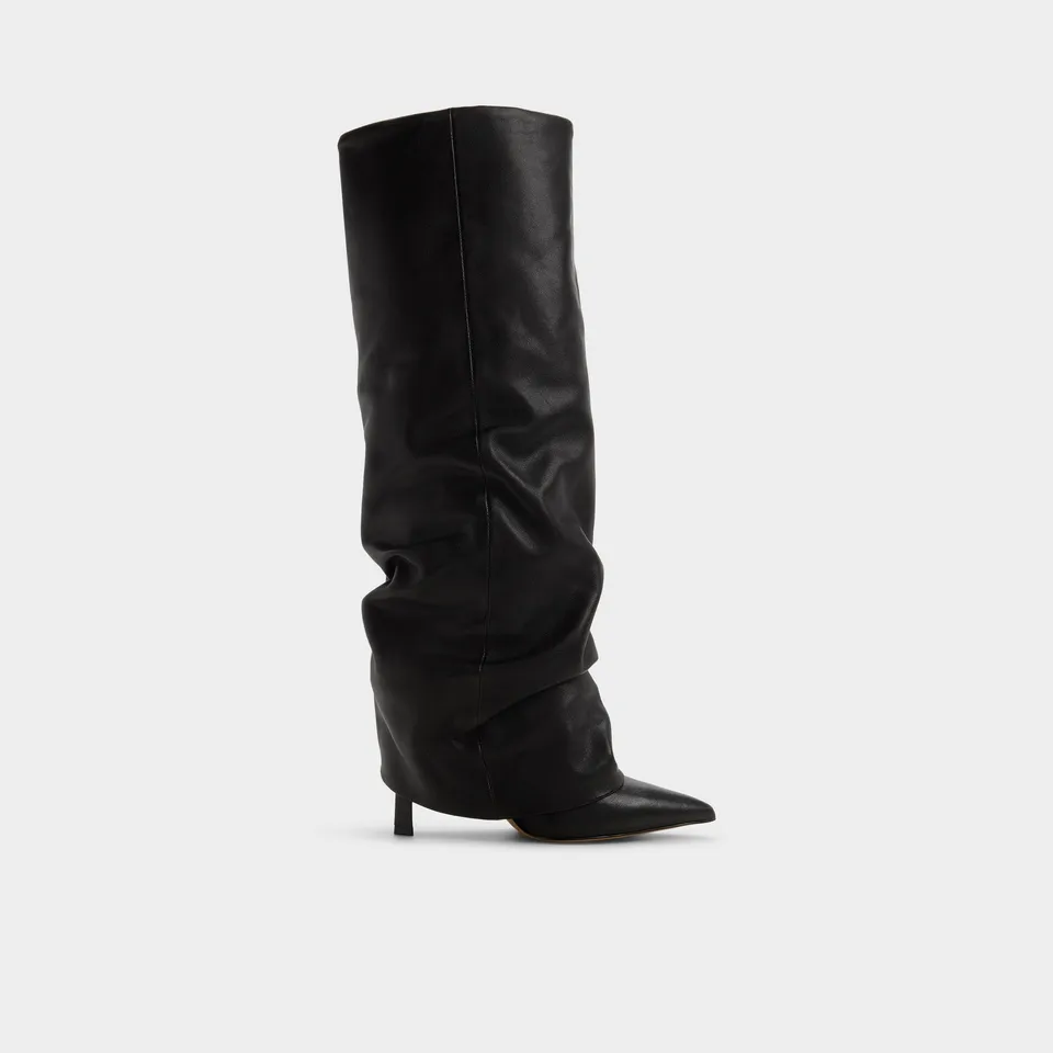 ALDO Enalavia botte haute noire talon plat