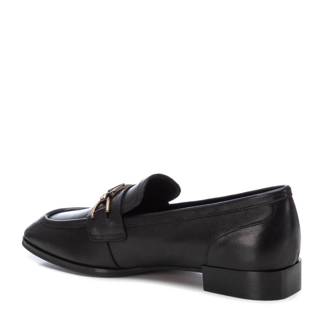 Carmela 161986 16198602 mocassin noir cuir métal