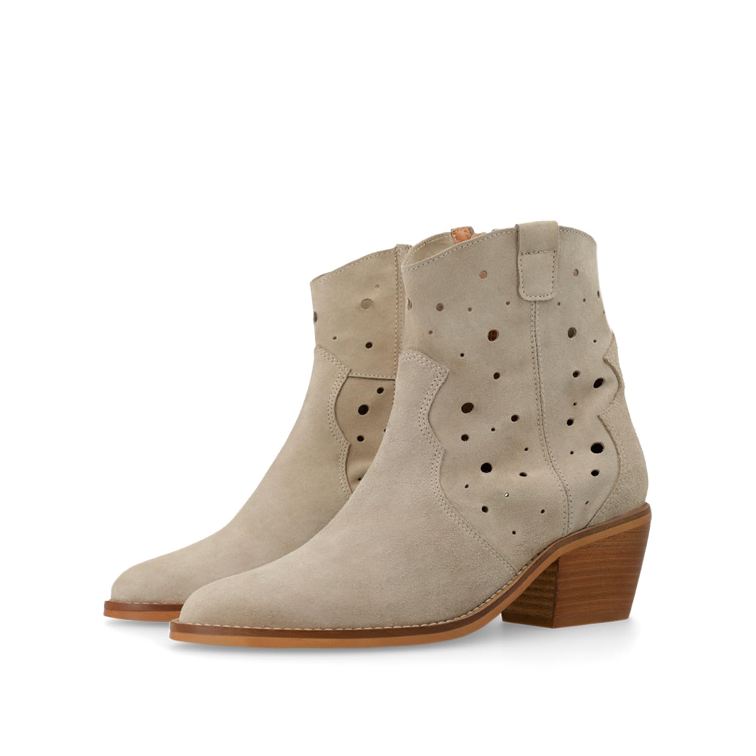 LODI PORTURI bottines cuir beige femme