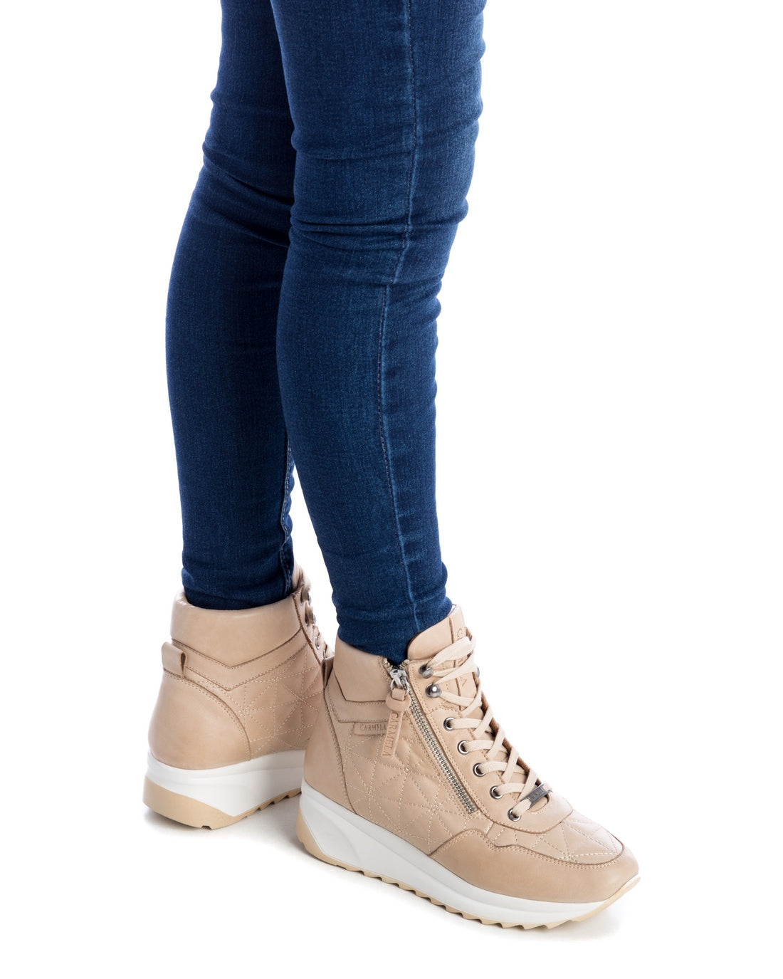 Carmela 16027903 bottine sport marron cuir véritable