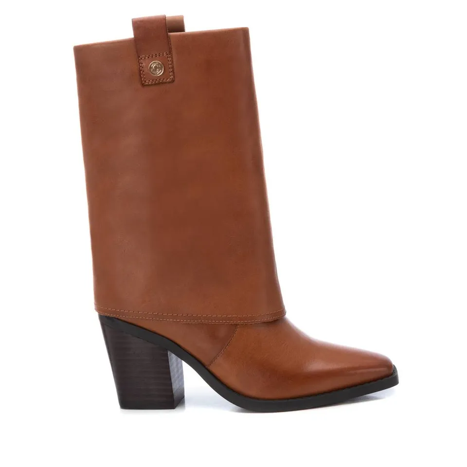 Carmela 16187704 Bottes Femme Marron Cuir Talon 8 cm