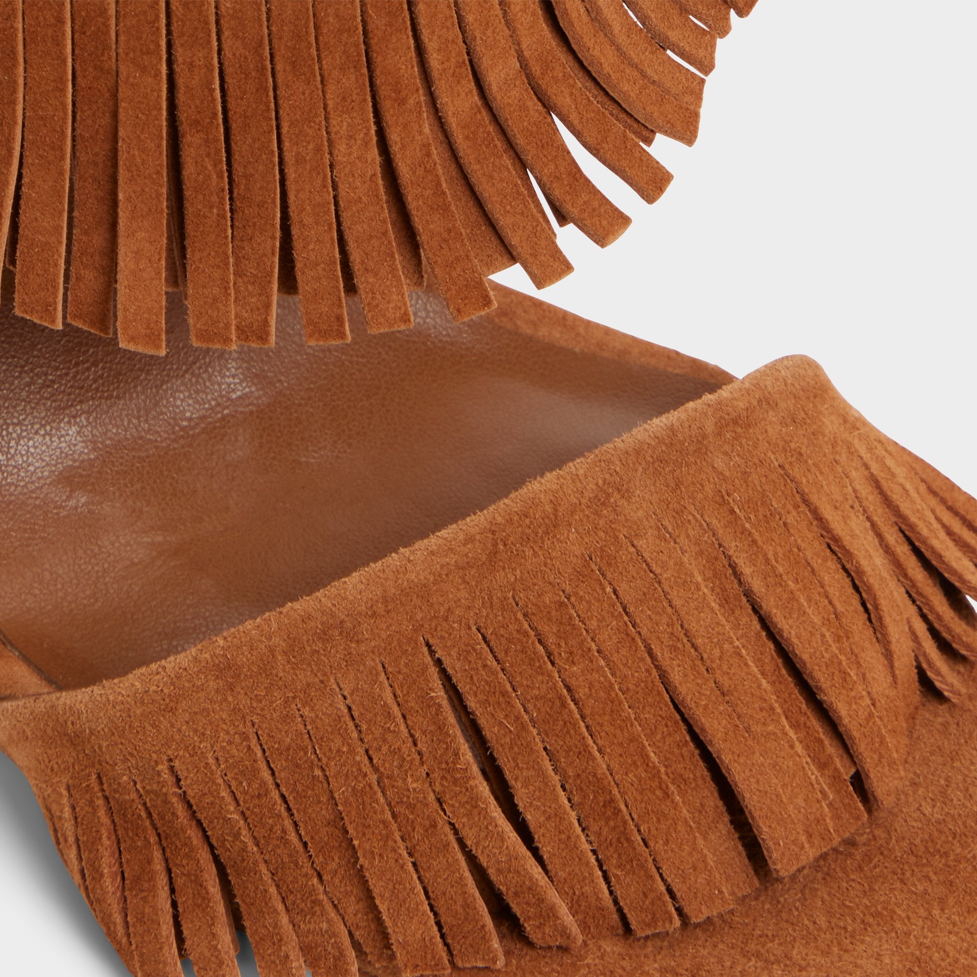ALDO Nahanie escarpins suède camel à franges