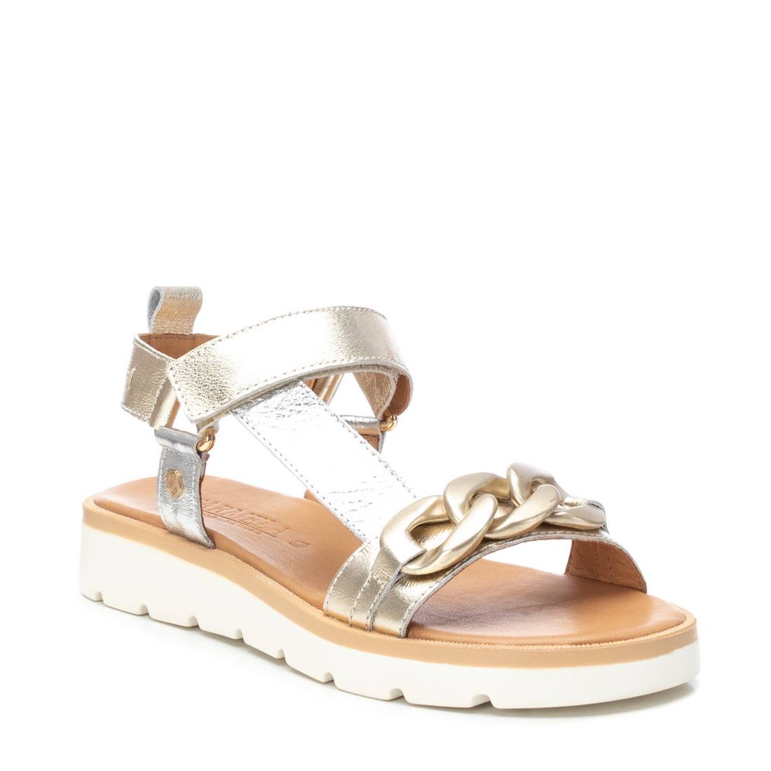 Carmela 16159003 sandale femme dorée cuir plat