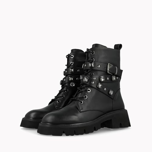 LODI A-VIS5680 bottines cuir noires fabriquées en Espagne