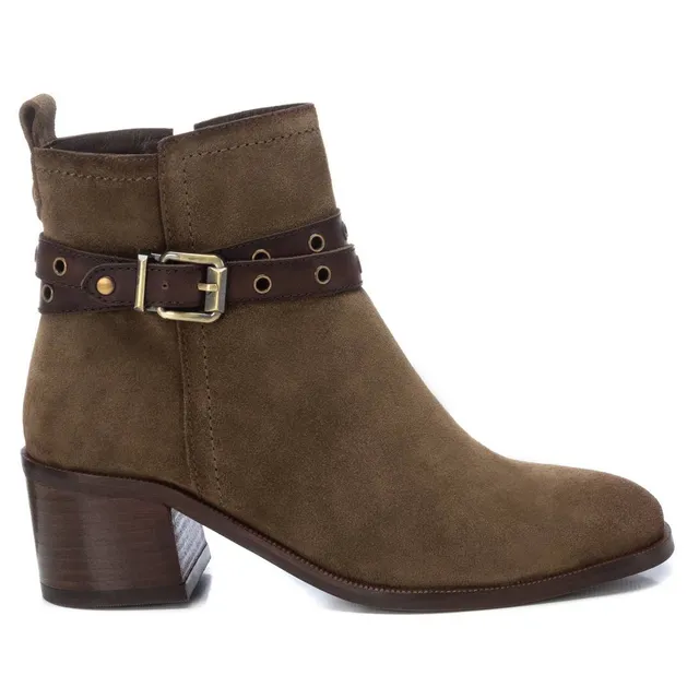 Carmela 16173403 bottines suède vert talon campera