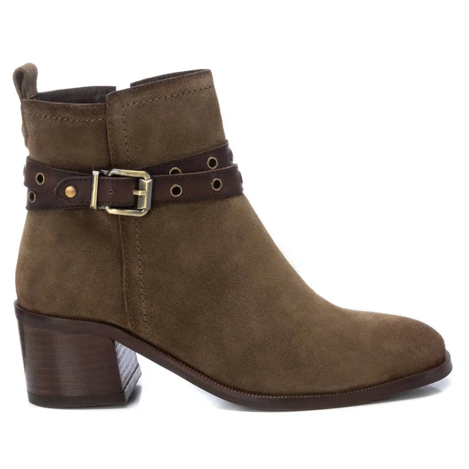 Carmela 16173403 bottines suède vert talon campera