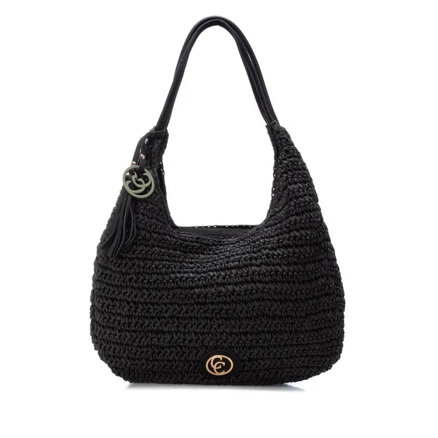 Carmela 18610404 sac épaule raphia noir
