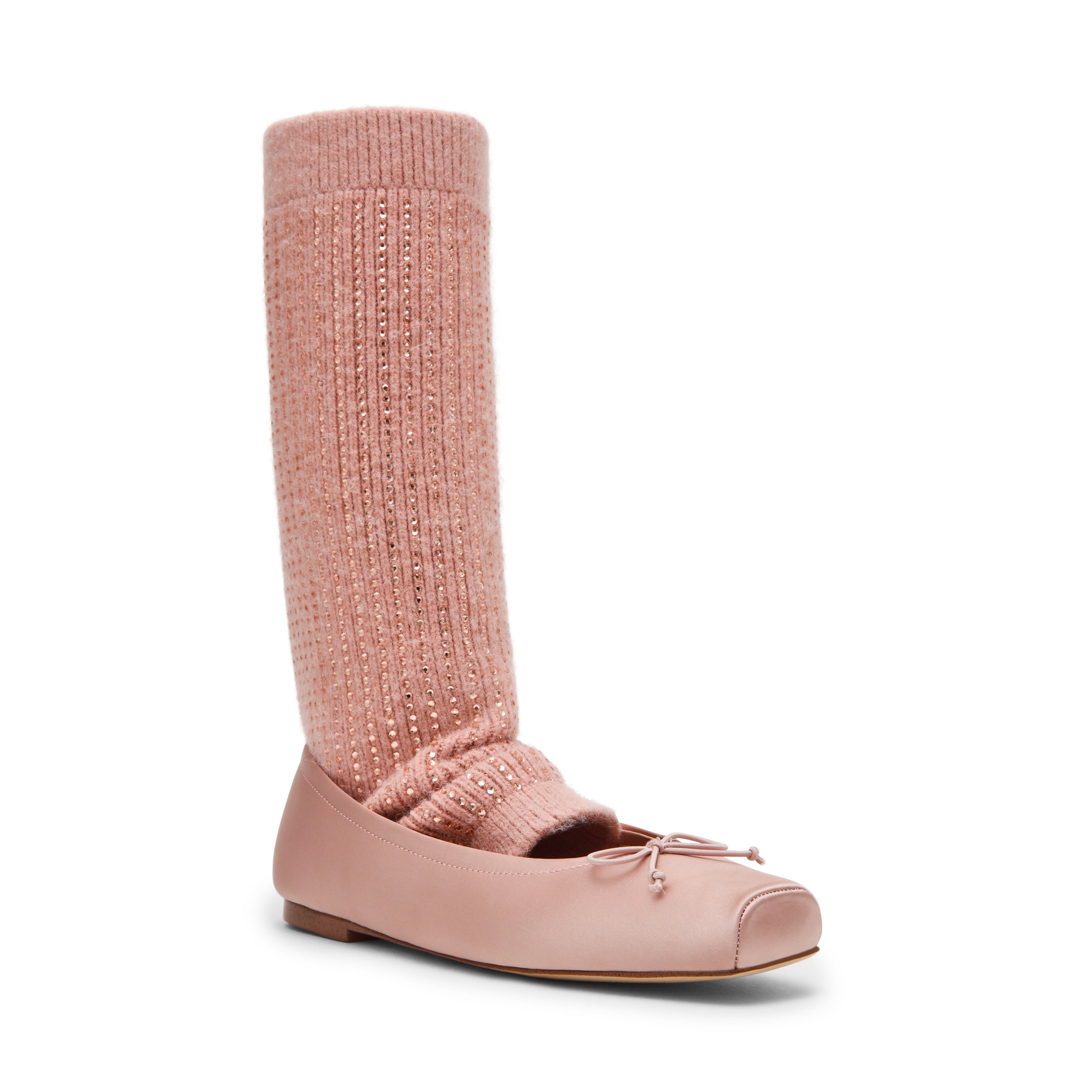 Steve Madden Eleve-Knit ballerines rose satin