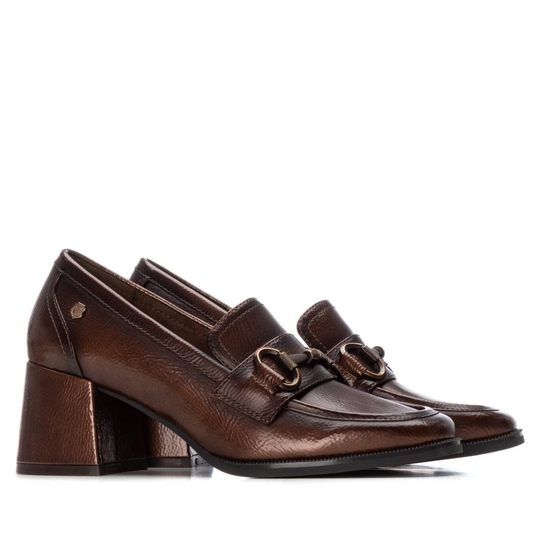 Carmela 16253601 mocassins femme vernis taupe