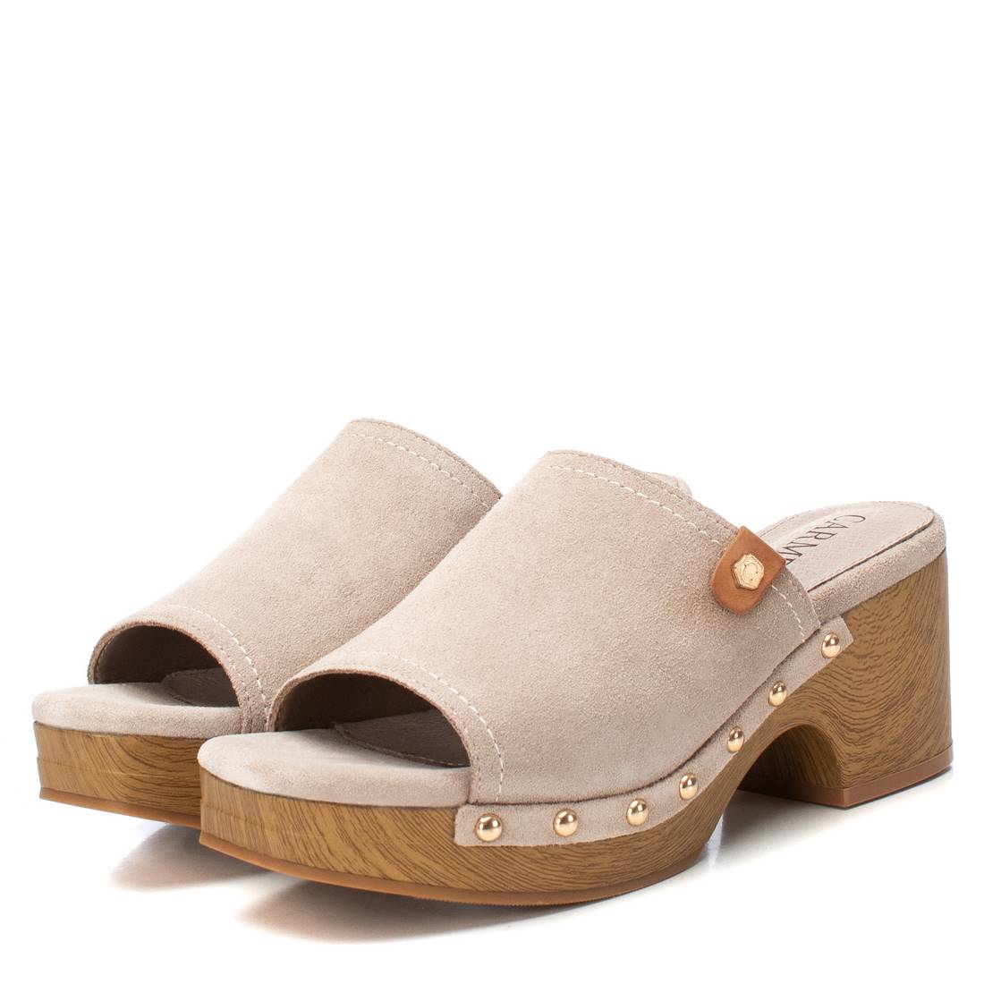 Carmela 16161202 sandales femme blanc cuir talon moyen