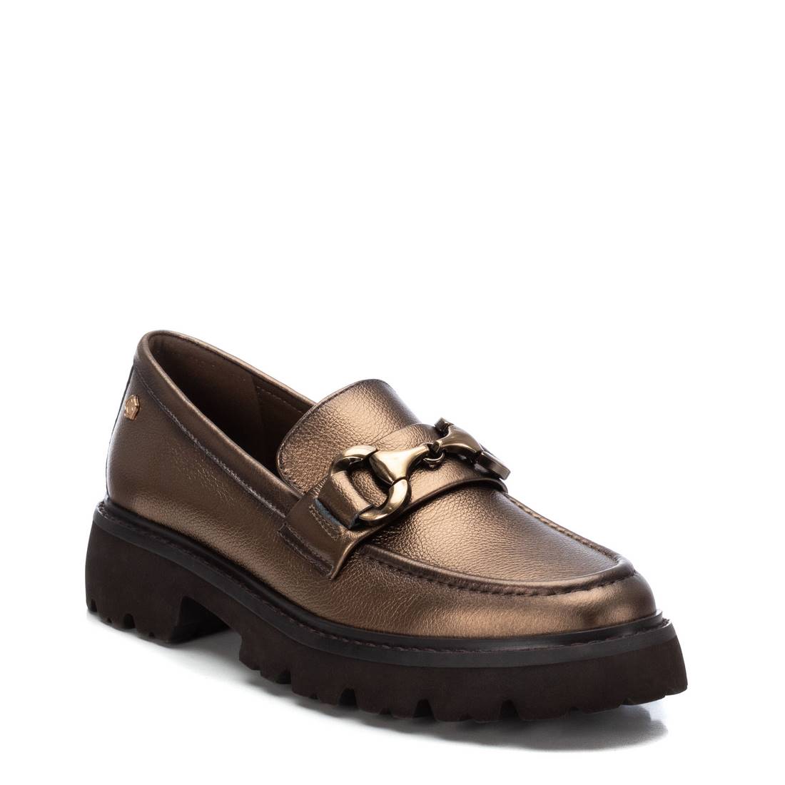 Carmela 16199102 mocassin dore chaine cuir
