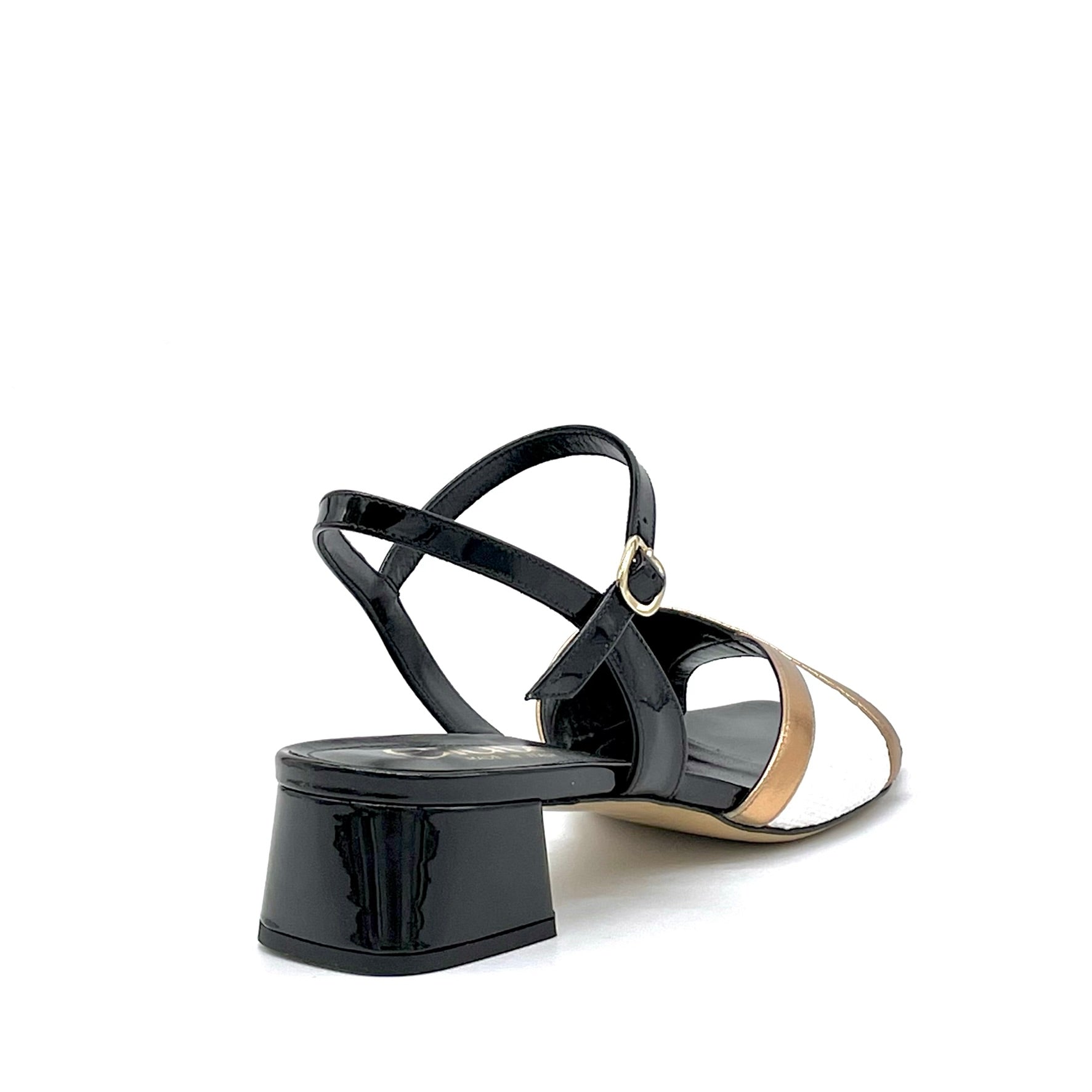 Elata 15157 sandales vernis raphia talon 3,5 cm