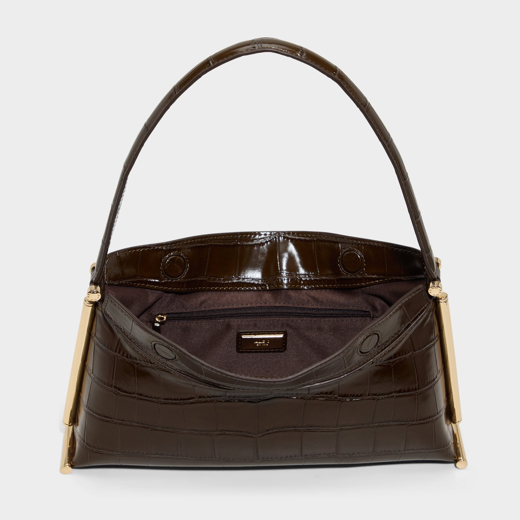 ALDO Chelleieex sac épaule marron effet croco